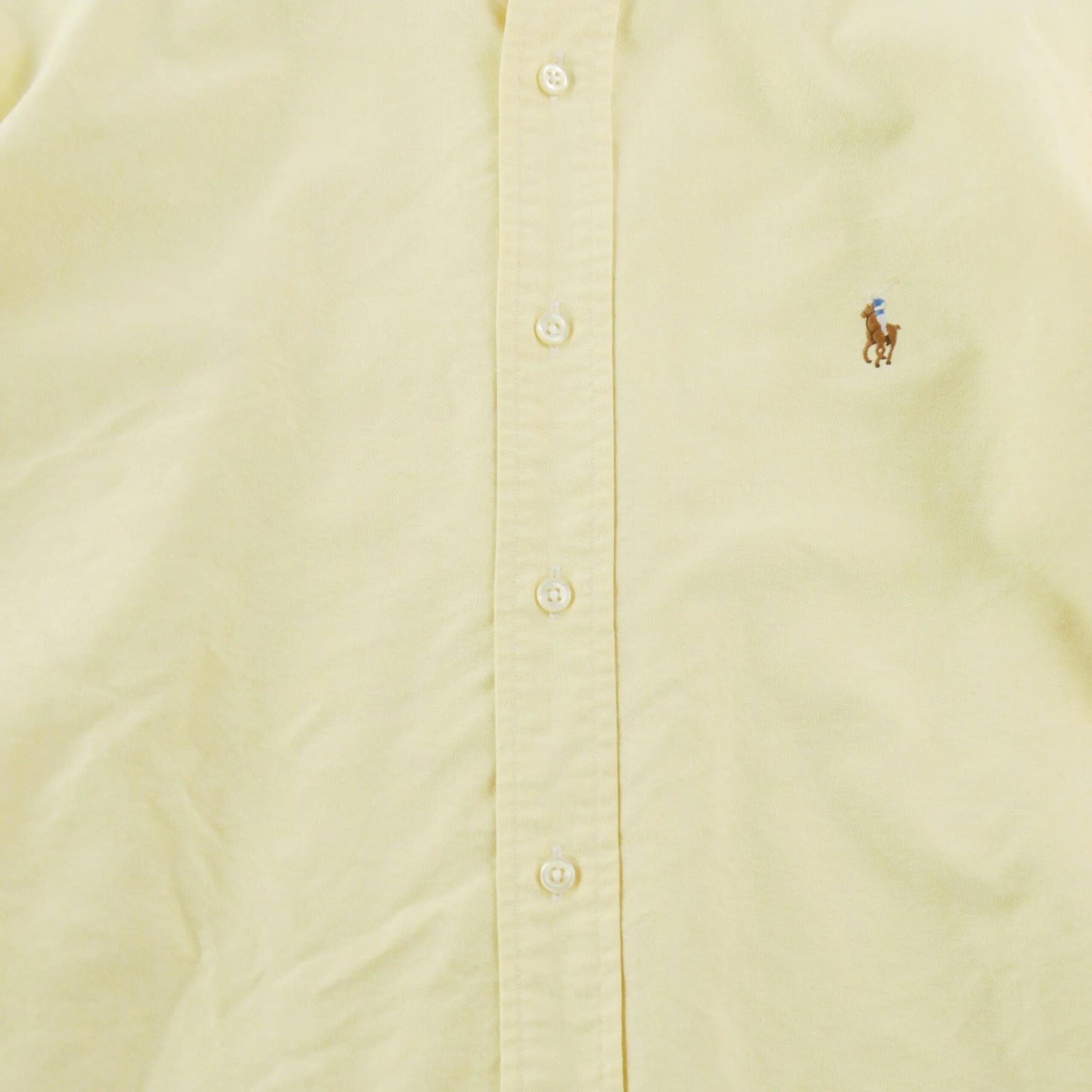 Second hand - Camicia classica uomo tinta unita gialla - Stato molto buono 4/6