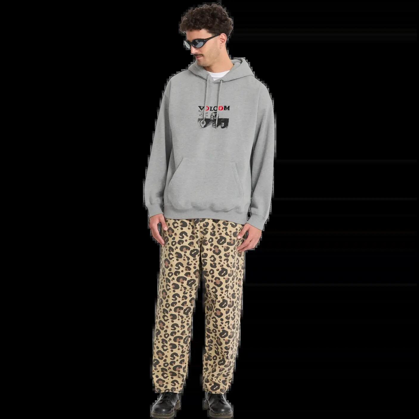 Sudadera con capucha Volcom FA SETH CONBOY PO Gris Jaspeado 6/8