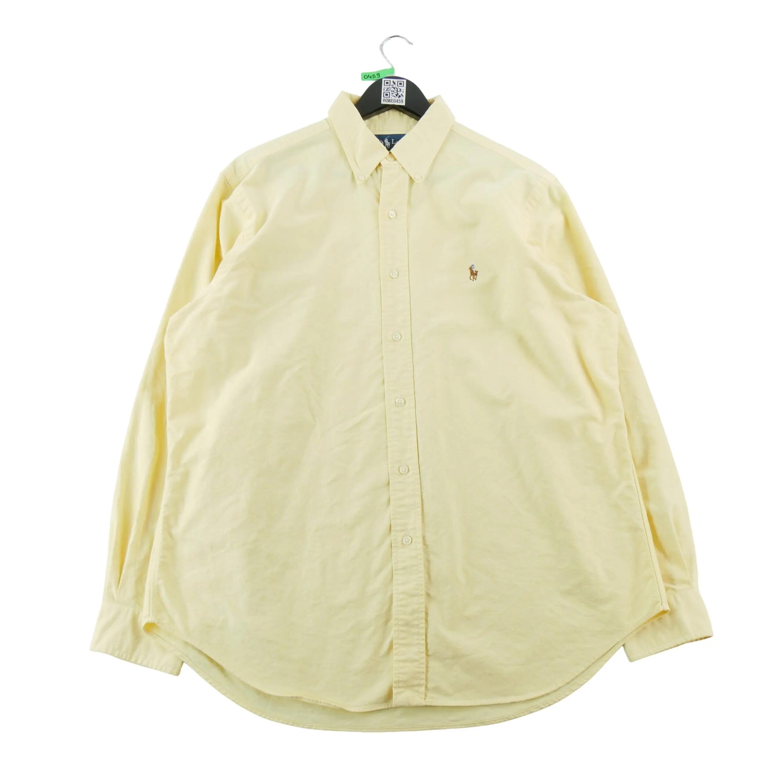 Second hand - Camicia classica uomo tinta unita gialla - Stato molto buono 2/6