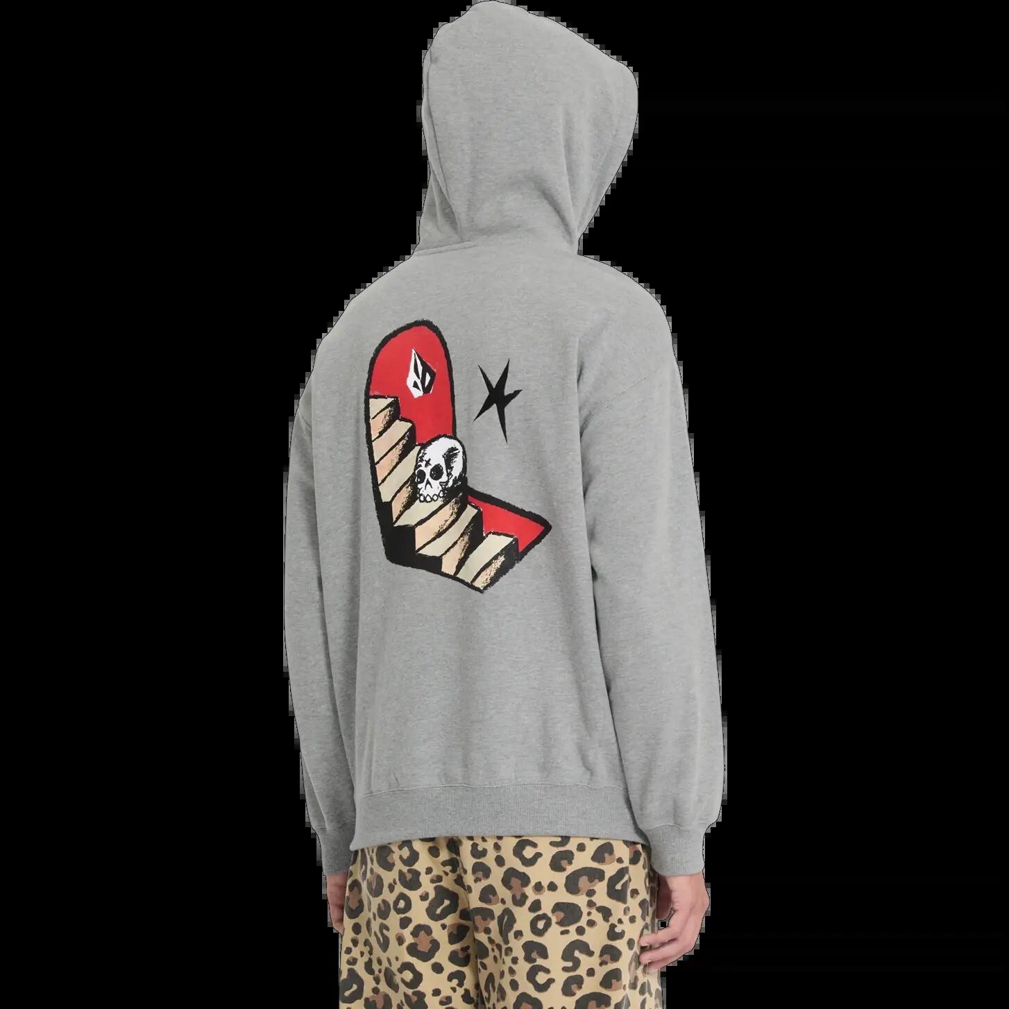 Sudadera con capucha Volcom FA SETH CONBOY PO Gris Jaspeado 5/8