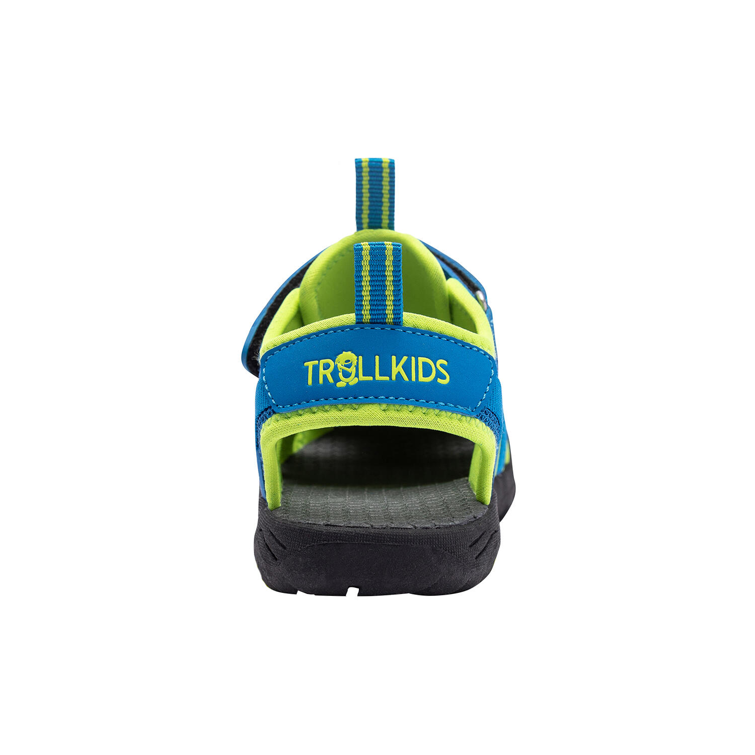 Children's outdoor sandal Stavanger medium blue/lemon green