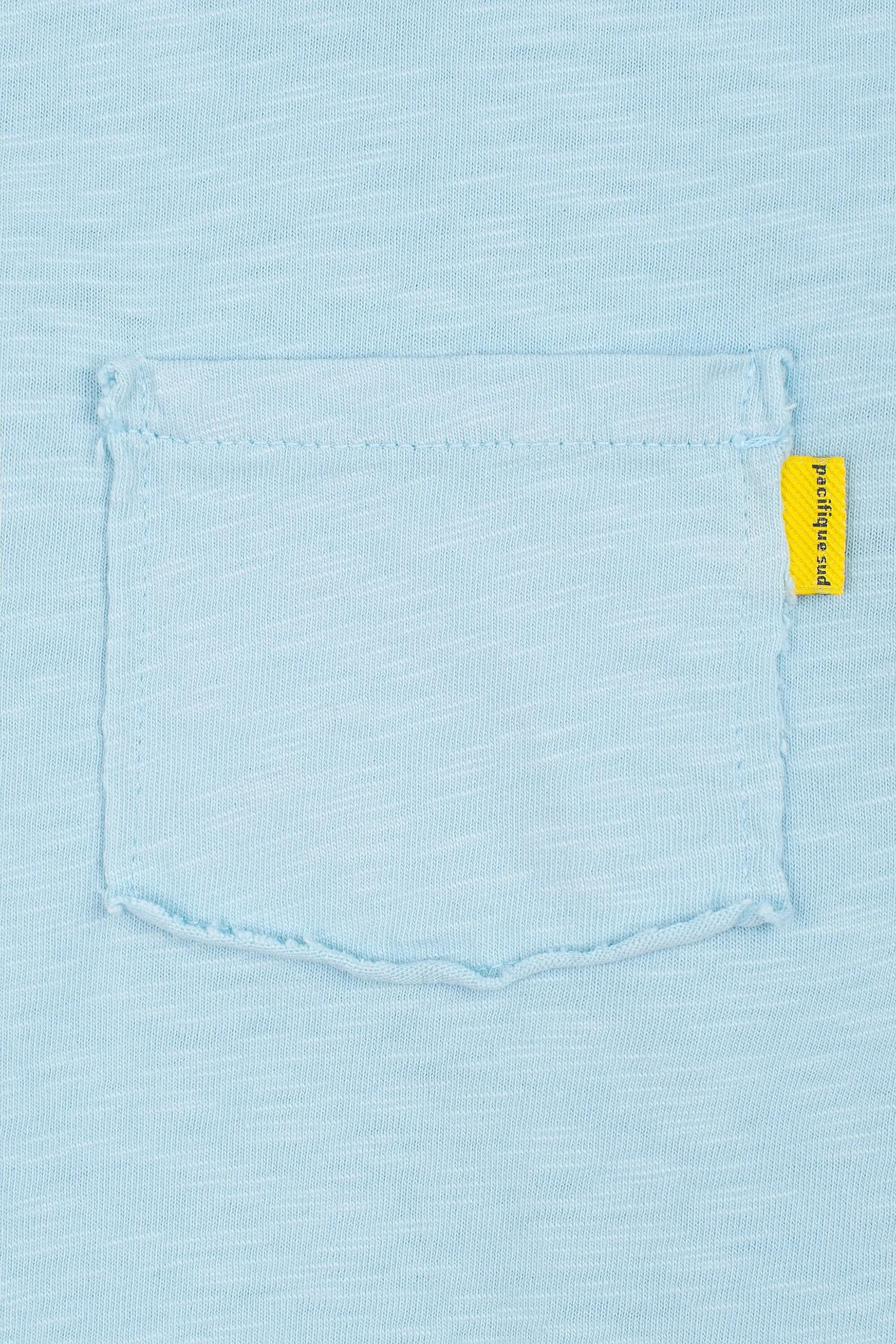 T-shirt - surf - unisexe - coton, poche et broderie - Pacific - bleu marine 15/15