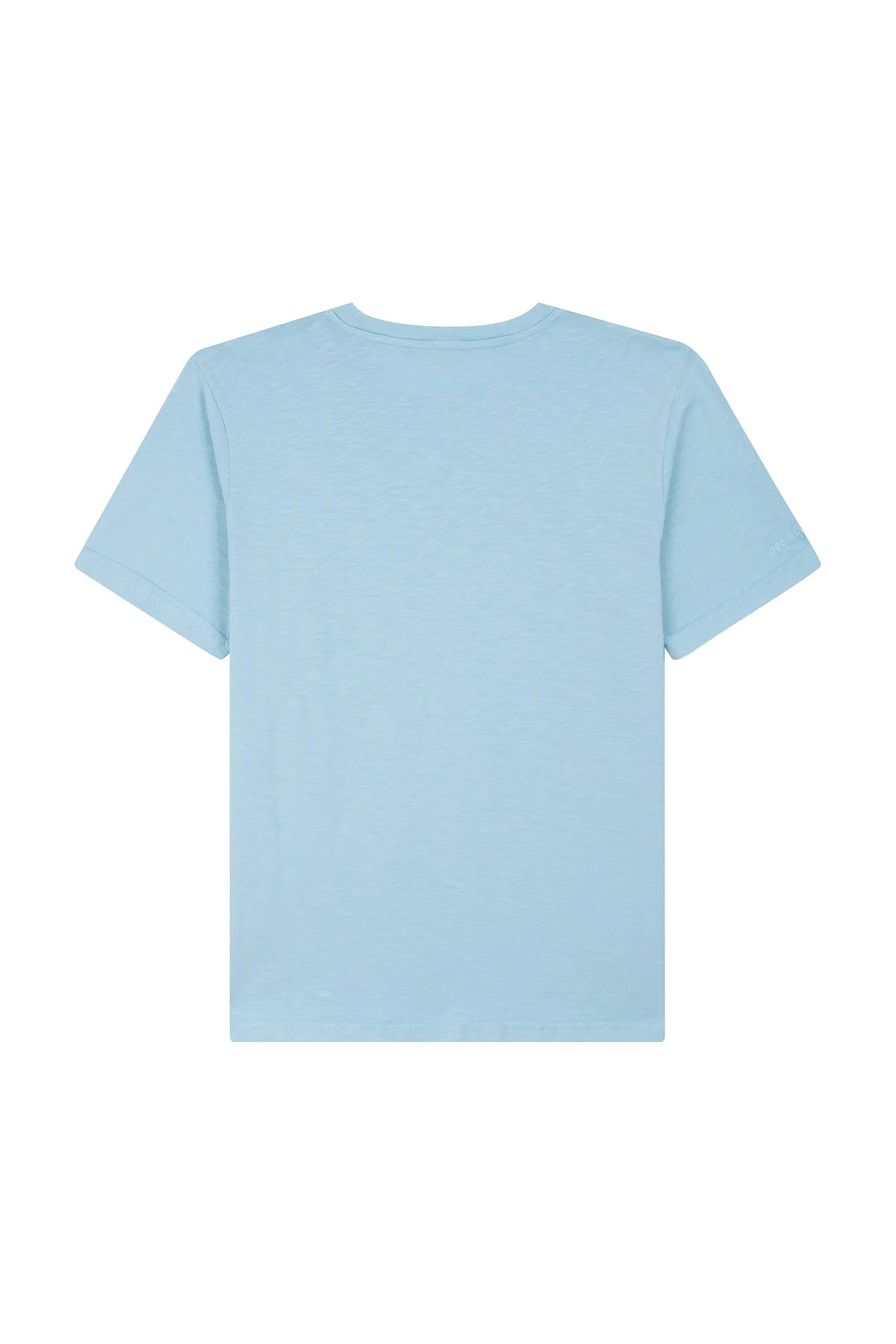 T-shirt - surf - unisexe - coton, poche et broderie - Pacific - bleu marine 14/15