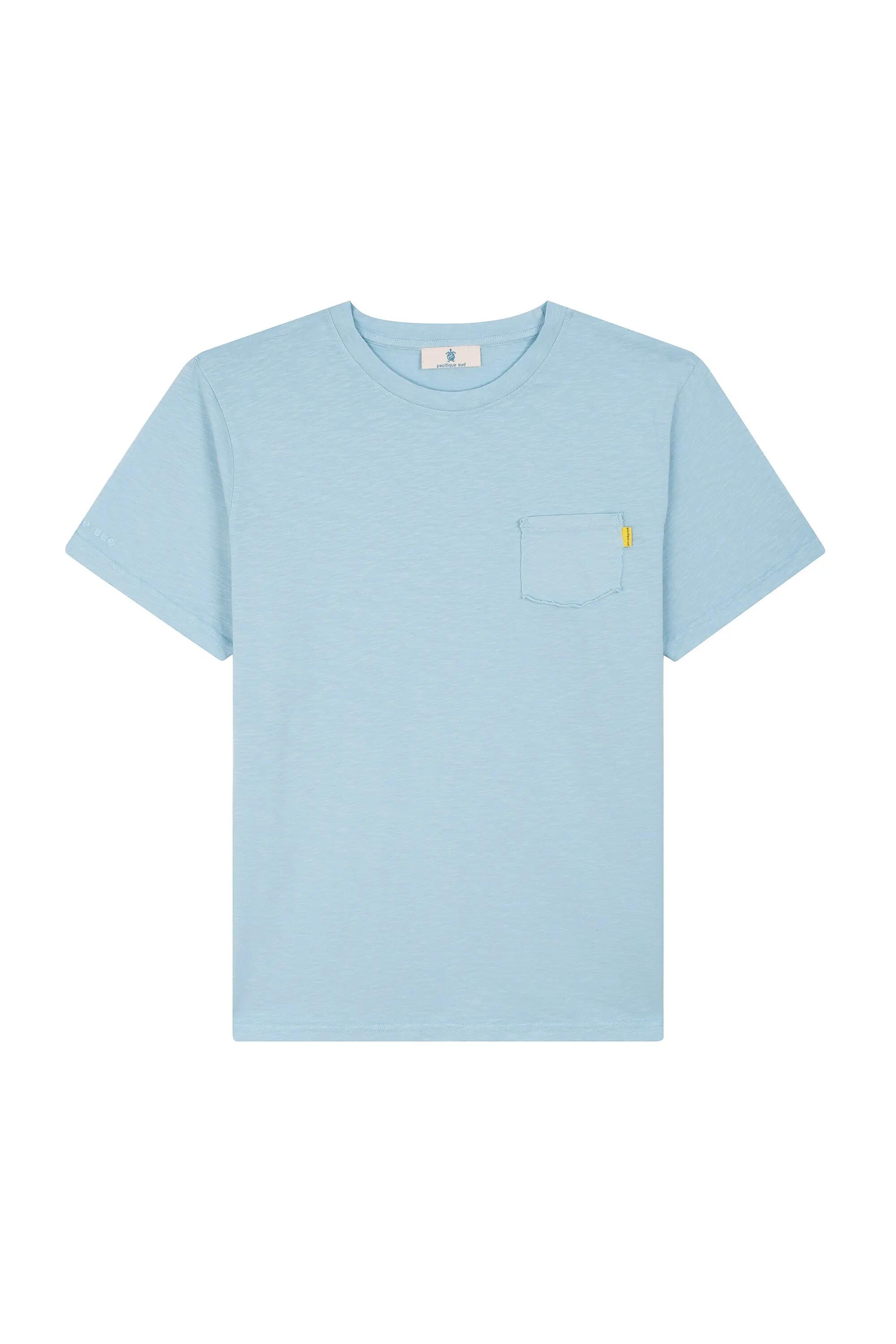 T-shirt - surf - unisexe - coton, poche et broderie - Pacific - bleu marine 13/15