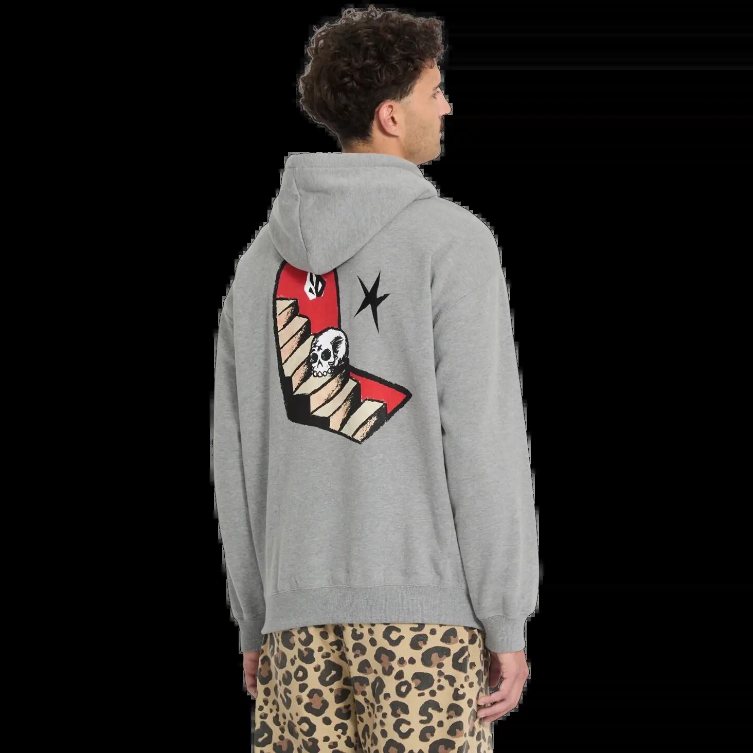 Sudadera con capucha Volcom FA SETH CONBOY PO Gris Jaspeado 2/8