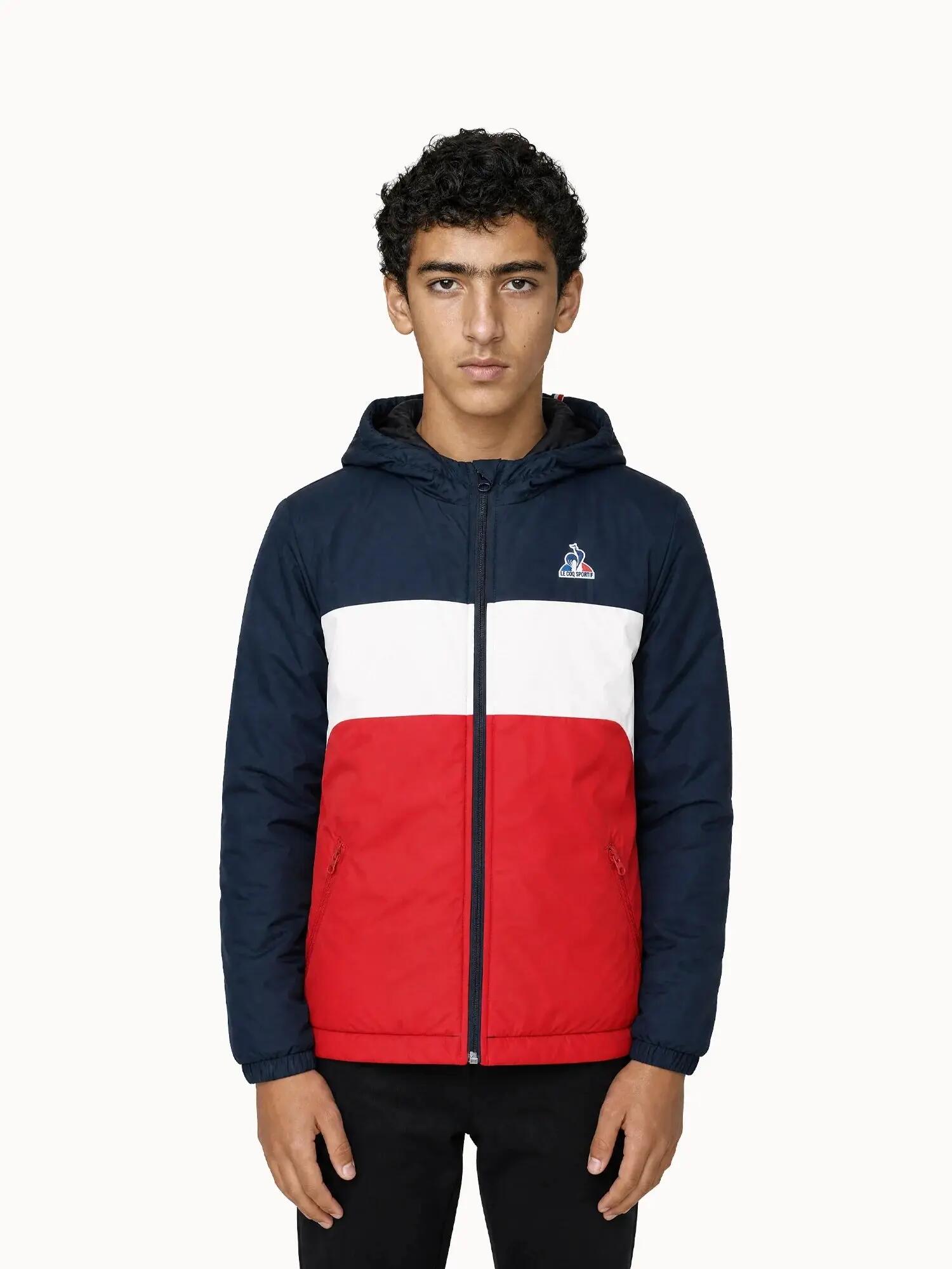 Doudoune à capuche déperlante Essentiel tricolore 1/5