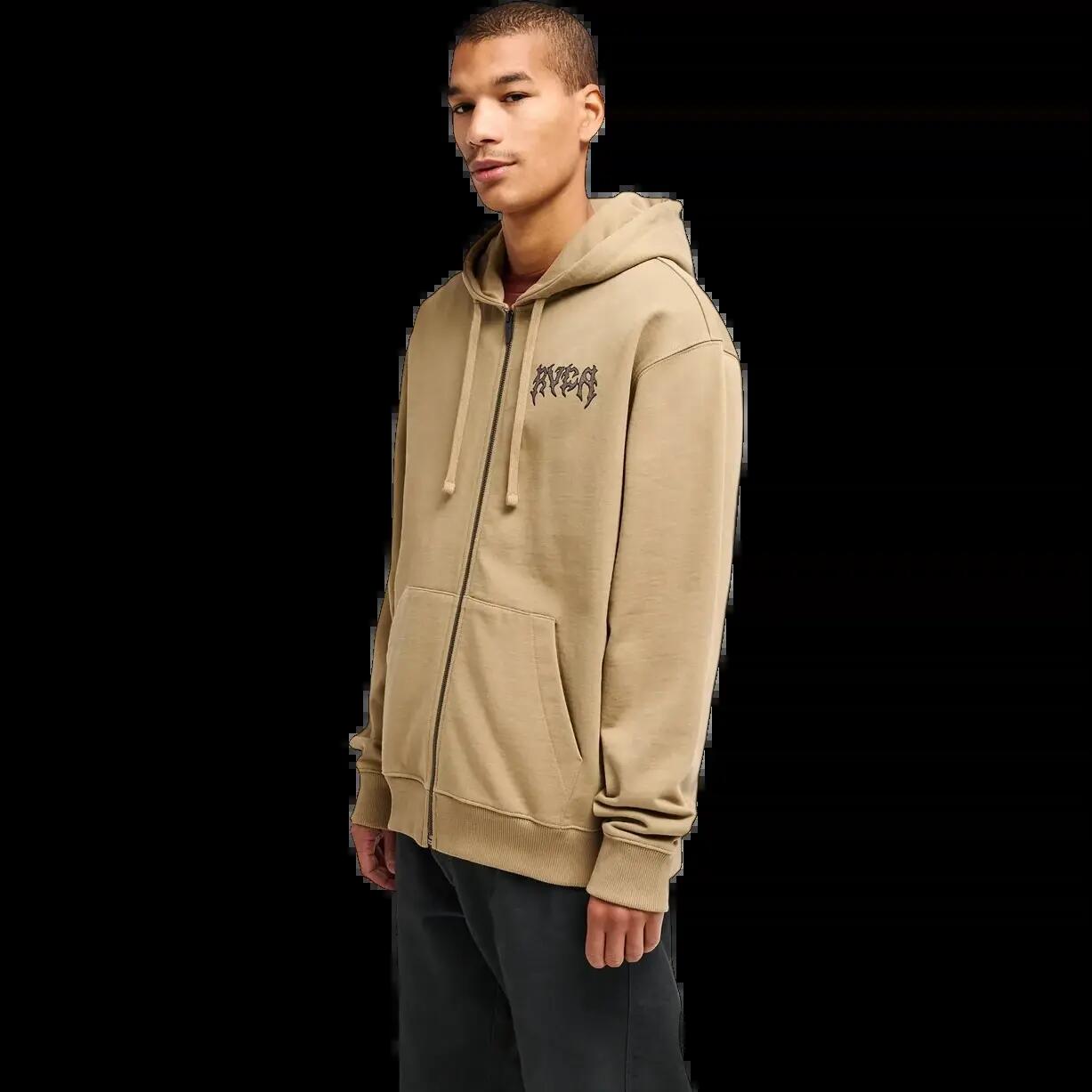 Sudadera con capucha y cremallera Rvca Cobra Emire Marrón 5/8