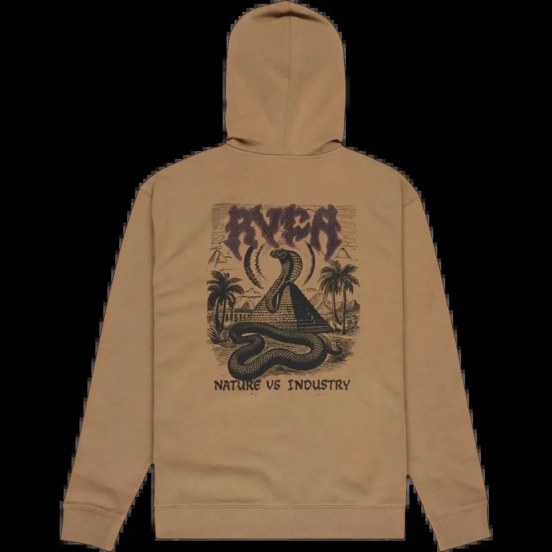 Sudadera con capucha y cremallera Rvca Cobra Emire Marrón 4/8