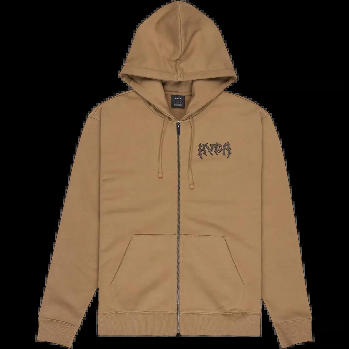 Sudadera con capucha y cremallera Rvca Cobra Emire Marrón 3/8