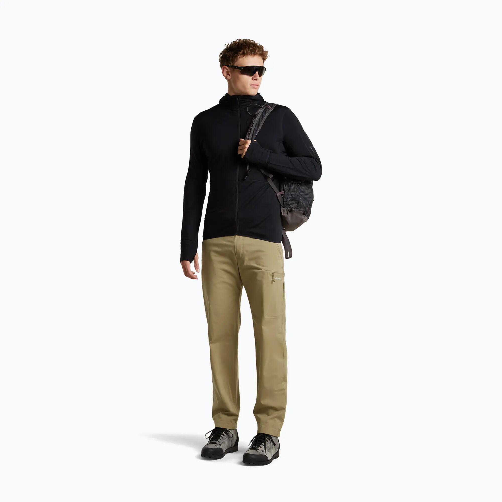 Icebreaker Men's Merino 200 Realfleece Descender Half Zip Trekking Sweatshirt 2/7