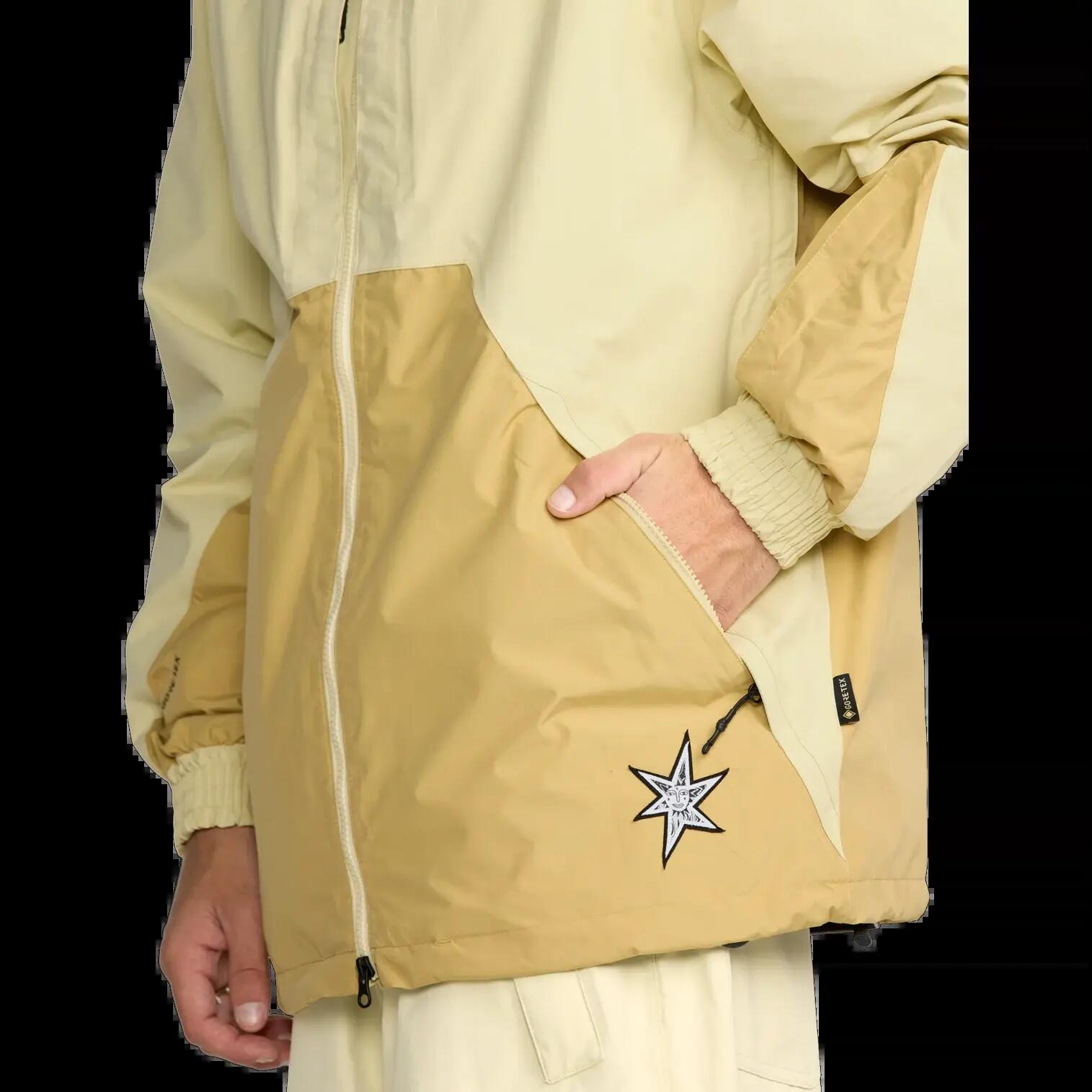 Casaco de snowboard Volcom Longo GORE-TEX Bege 8/8