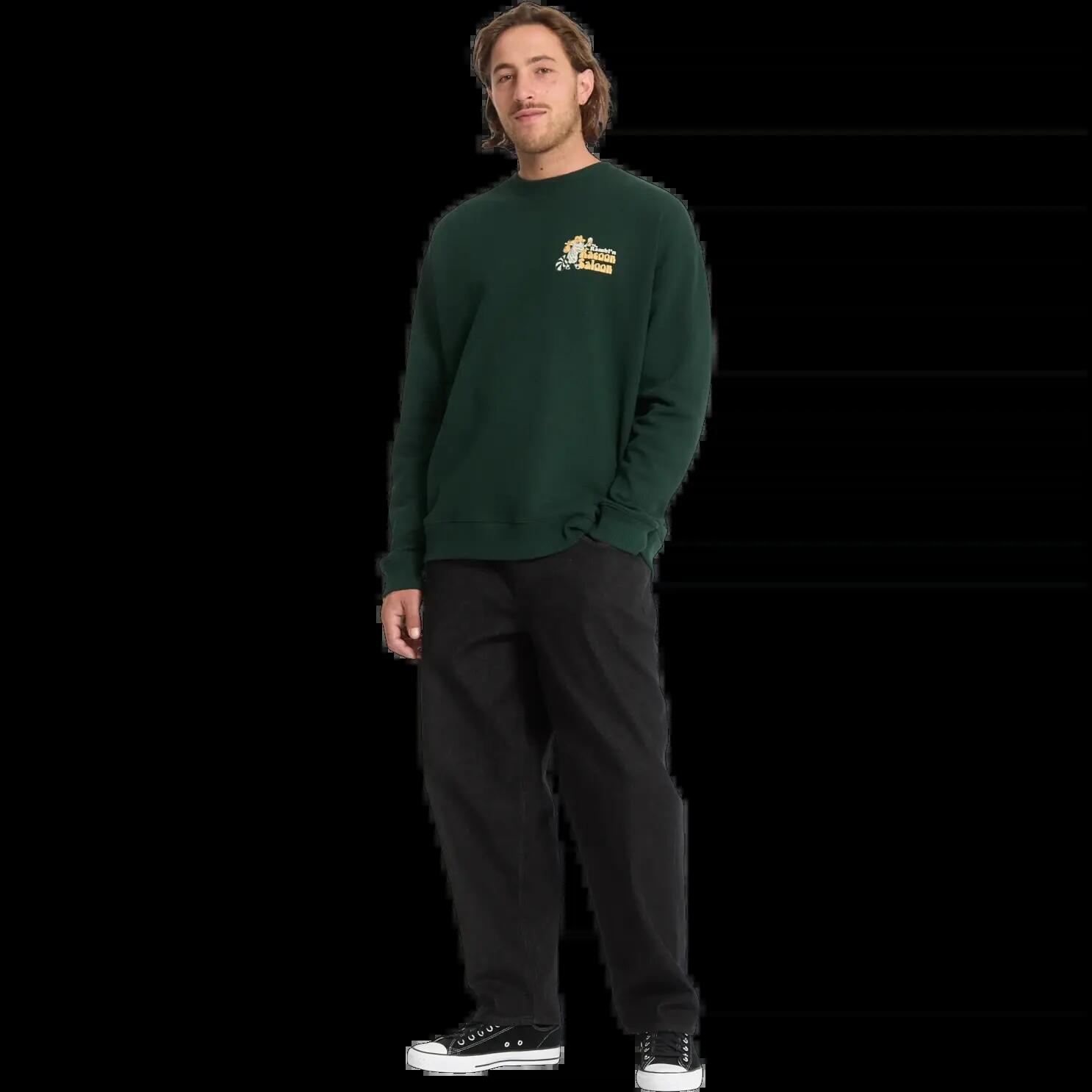 Sweatshirt Volcom Racoon Verde Oliva 7/7