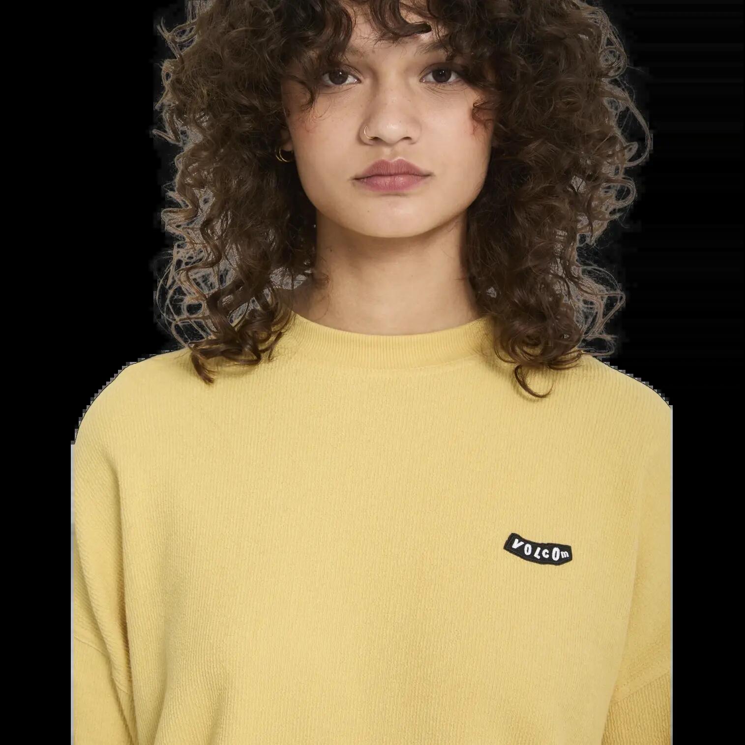 Sweatshirt Volcom SWEETERRY AMARELO SOLAR 4/6