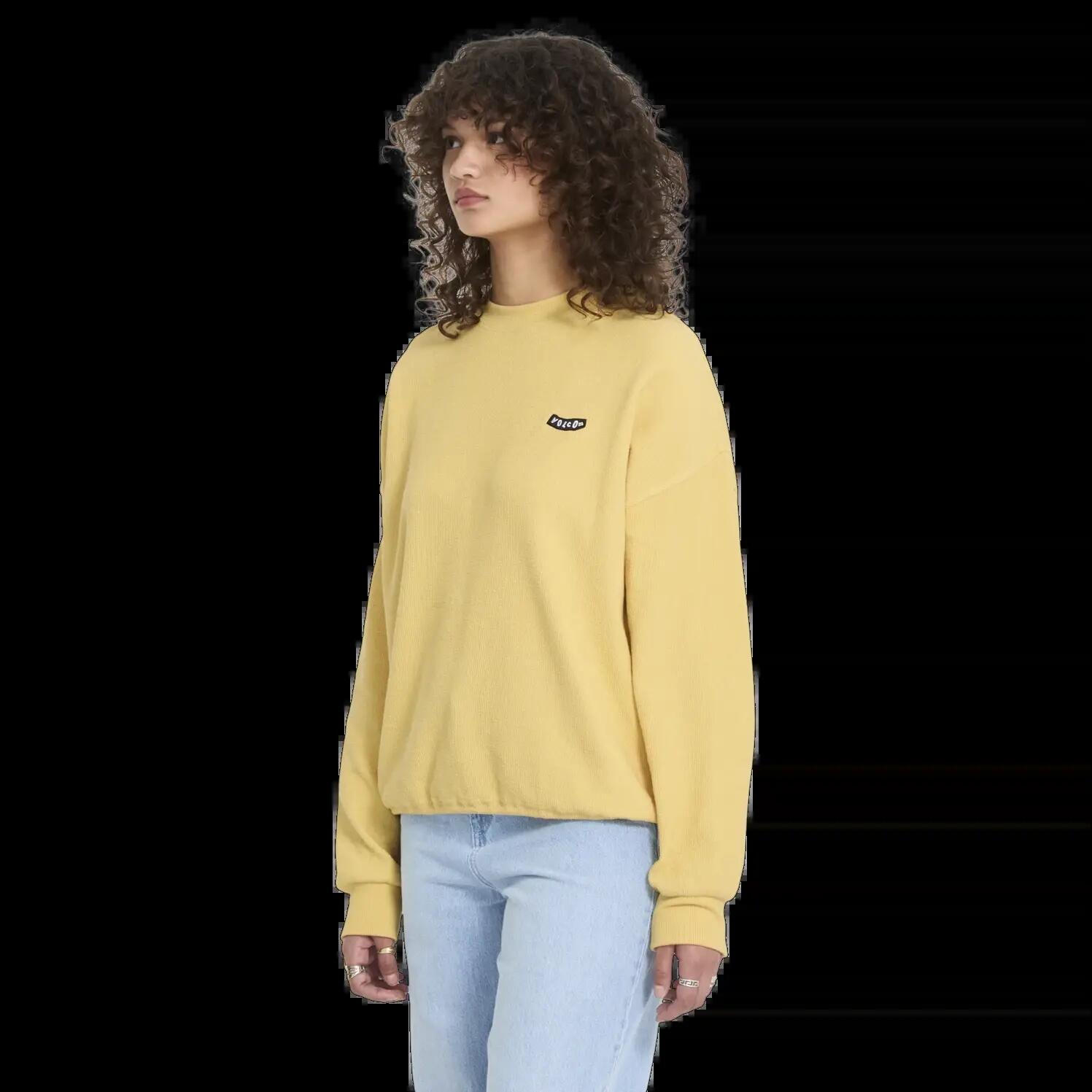 Sweatshirt Volcom SWEETERRY AMARELO SOLAR 3/6