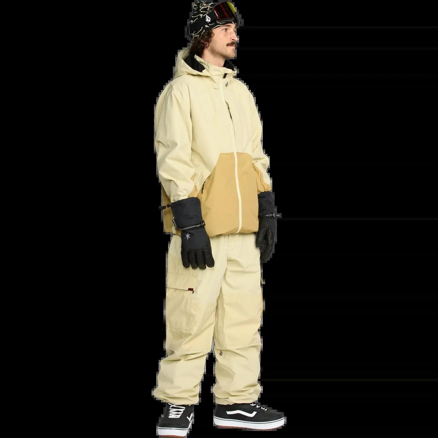 Casaco de snowboard Volcom Longo GORE-TEX Bege 3/8
