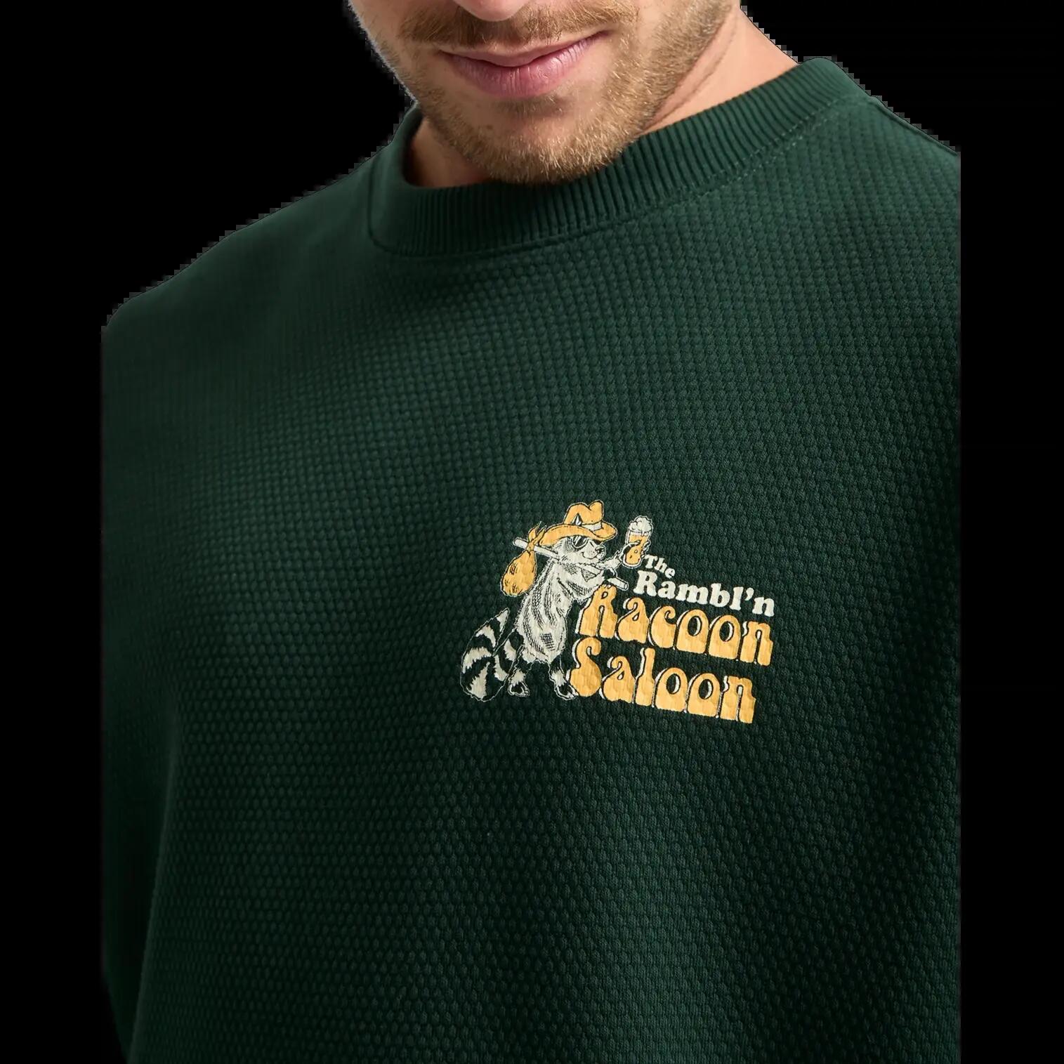 Sweatshirt Volcom Racoon Verde Oliva 3/7
