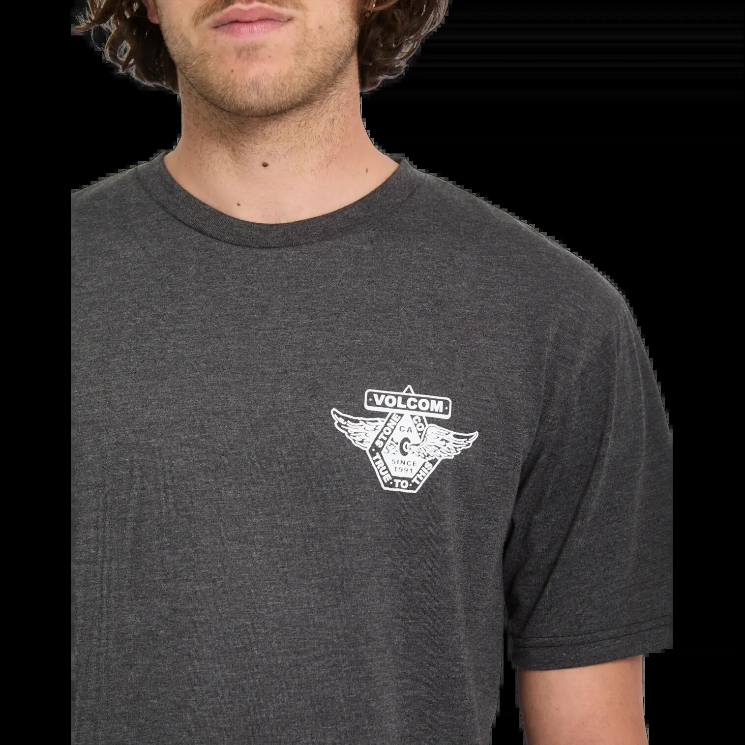 T-shirt Volcom FREE WHEEL Noir Chin�� 4/5