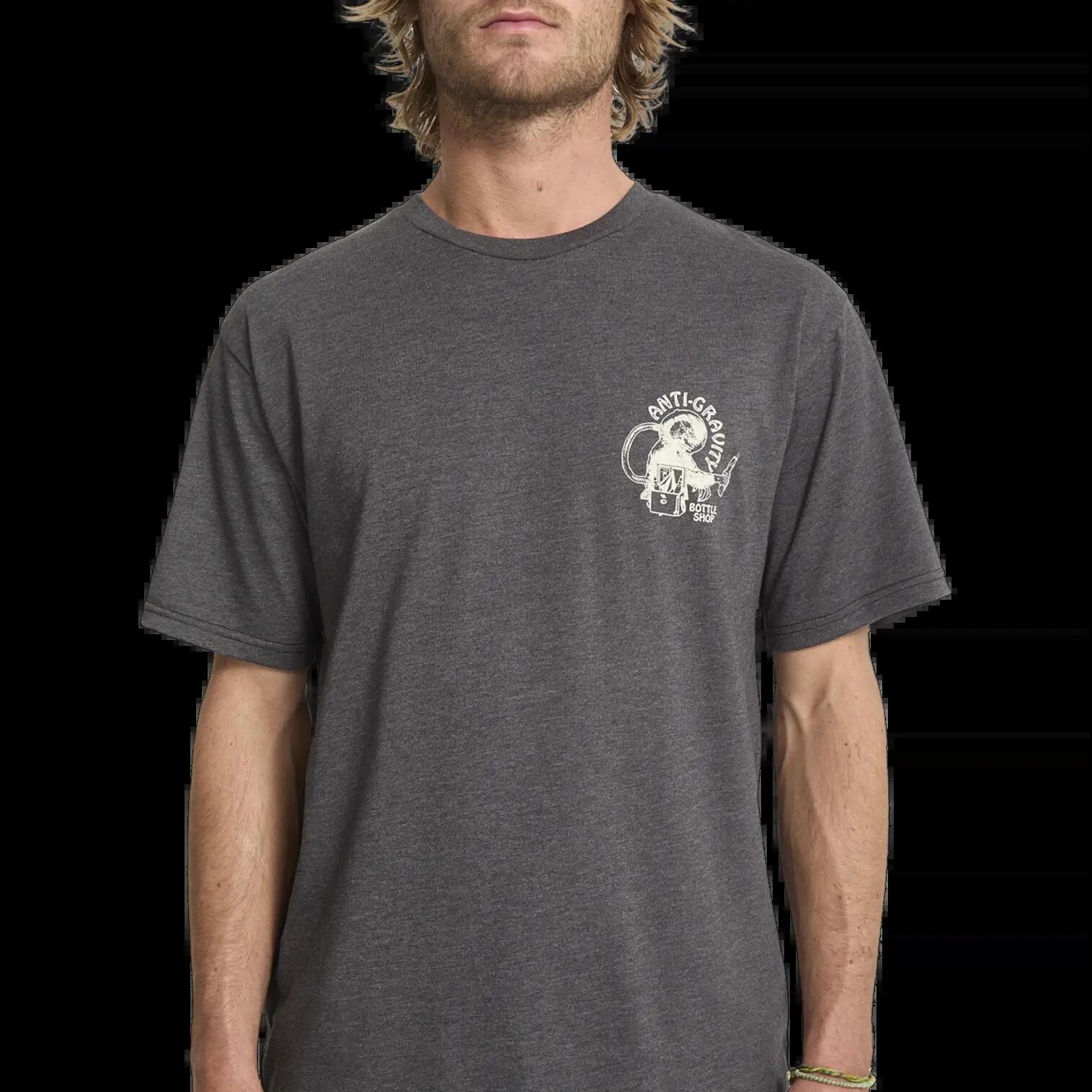 Camiseta Volcom Anti Gravity Negro Jaspeado Cosmic Azul 5/7