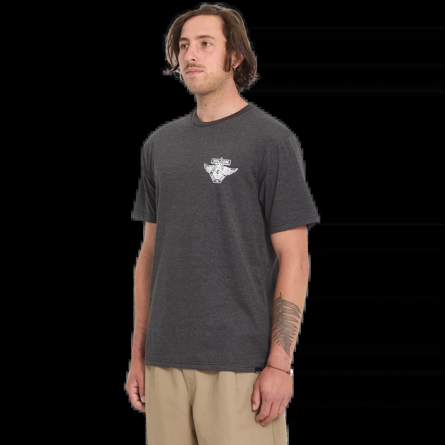 T-shirt Volcom FREE WHEEL Noir Chin�� 3/5