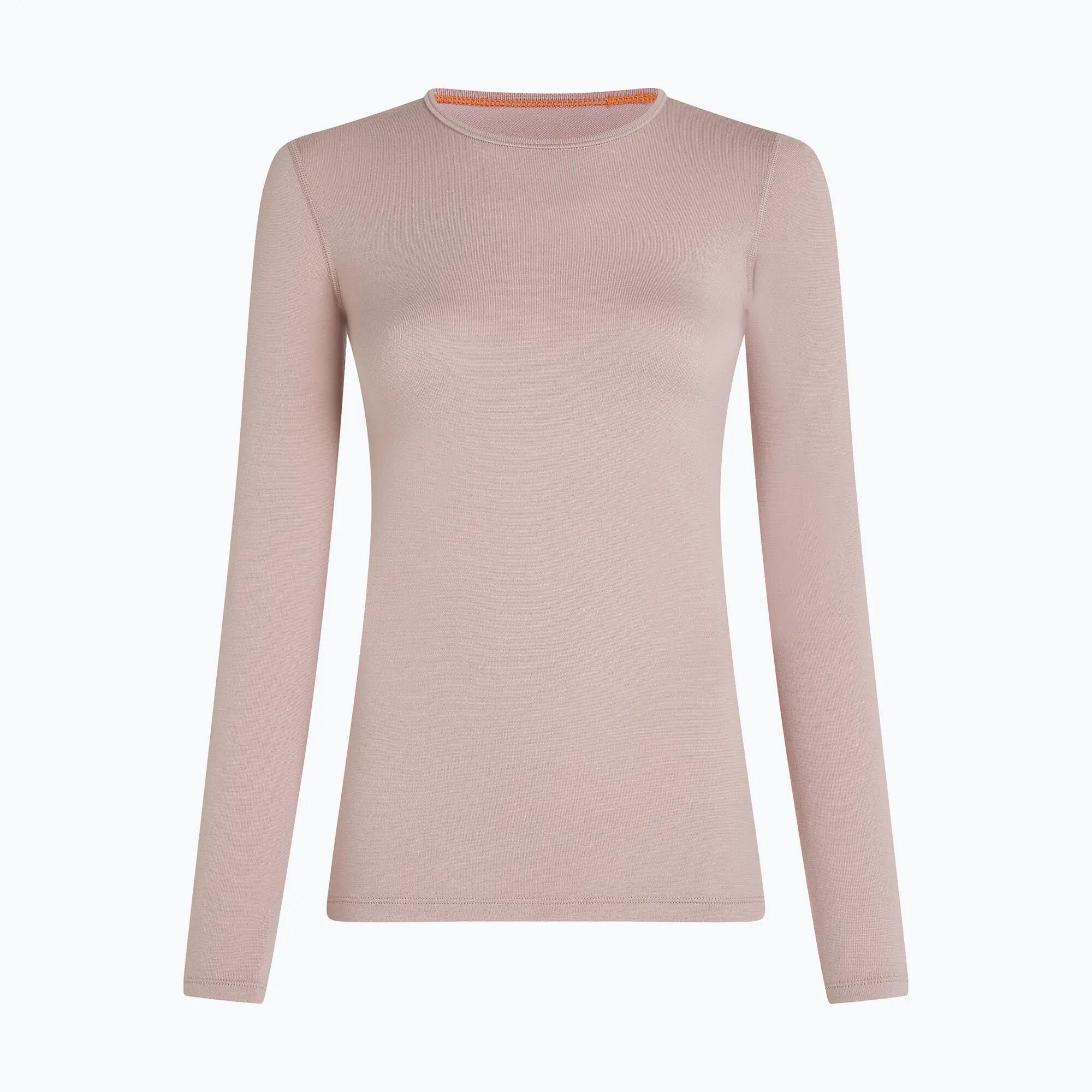 Camisola térmica para mulher Icebreaker 260 Tech Crewe Pink Quartz 6/7