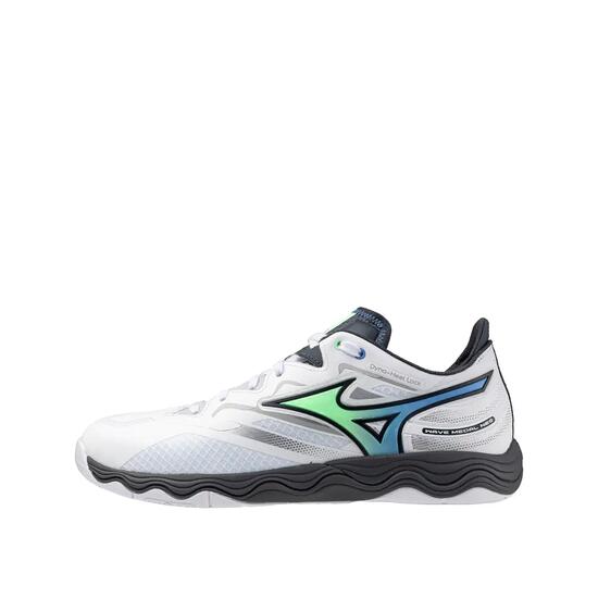 Chaussures de tennis de table Mizuno Wave Medal Neo Blanc/Neomint/Indiaink