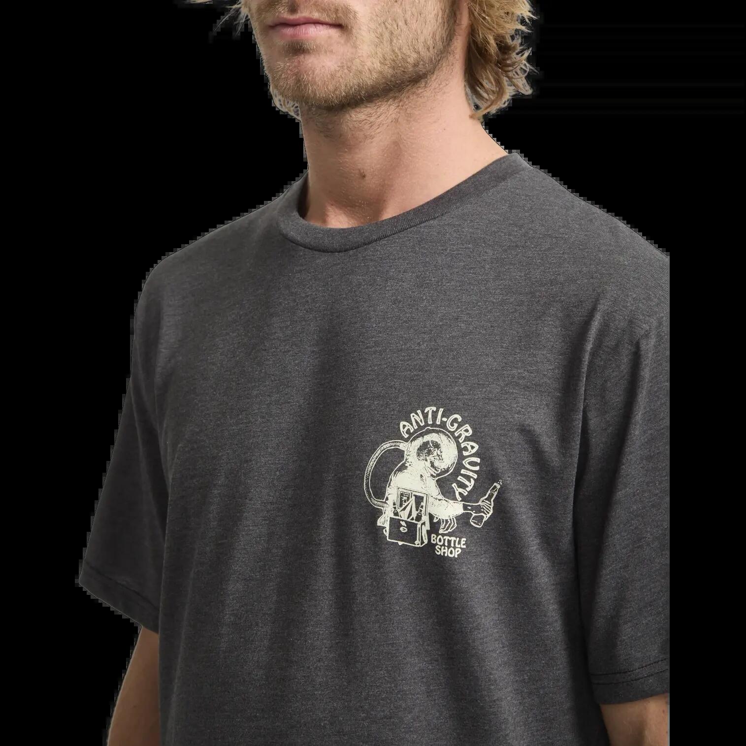 Camiseta Volcom Anti Gravity Negro Jaspeado Cosmic Azul 3/7