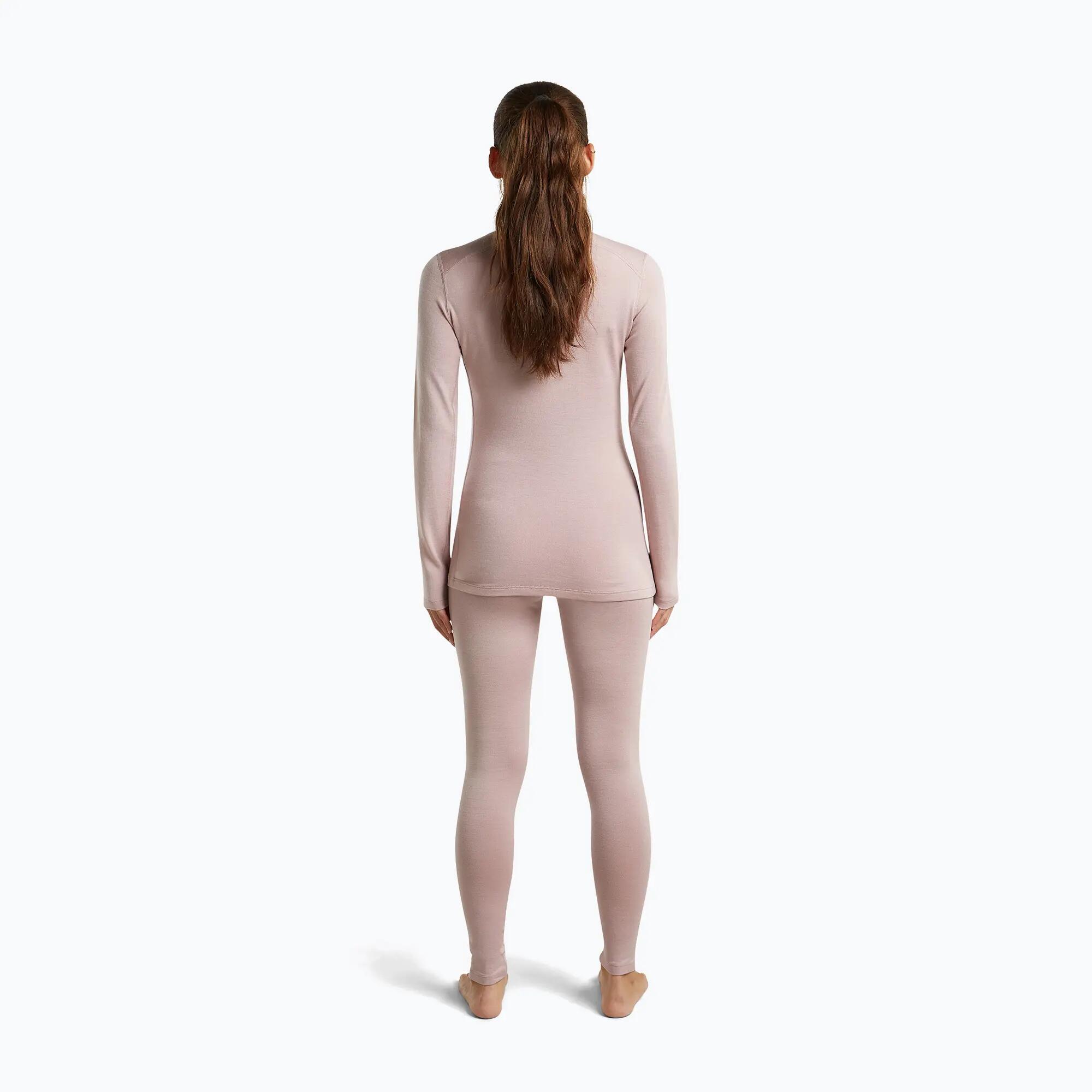 Camisola térmica para mulher Icebreaker 260 Tech Crewe Pink Quartz 5/7