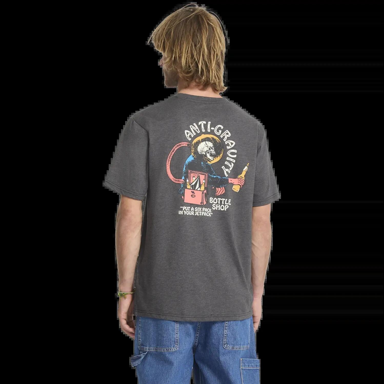 Camiseta Volcom Anti Gravity Negro Jaspeado Cosmic Azul 2/7