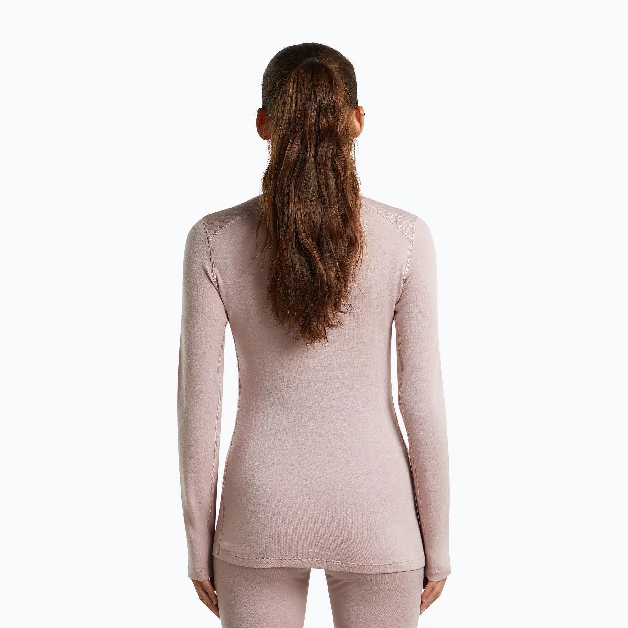 Camisola térmica para mulher Icebreaker 260 Tech Crewe Pink Quartz 3/7