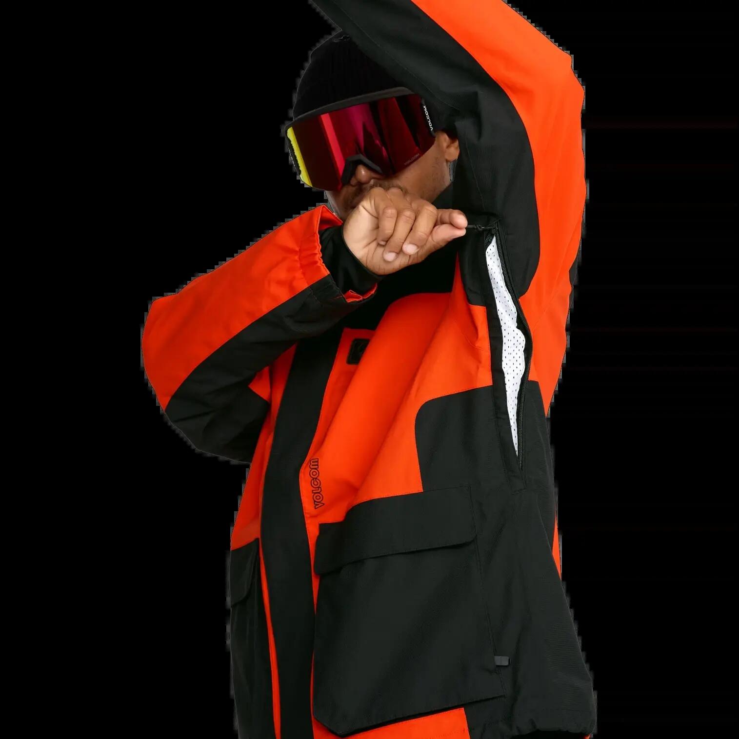 Casaco de snowboard com capuz Volcom Kleveland Laranja 8/8