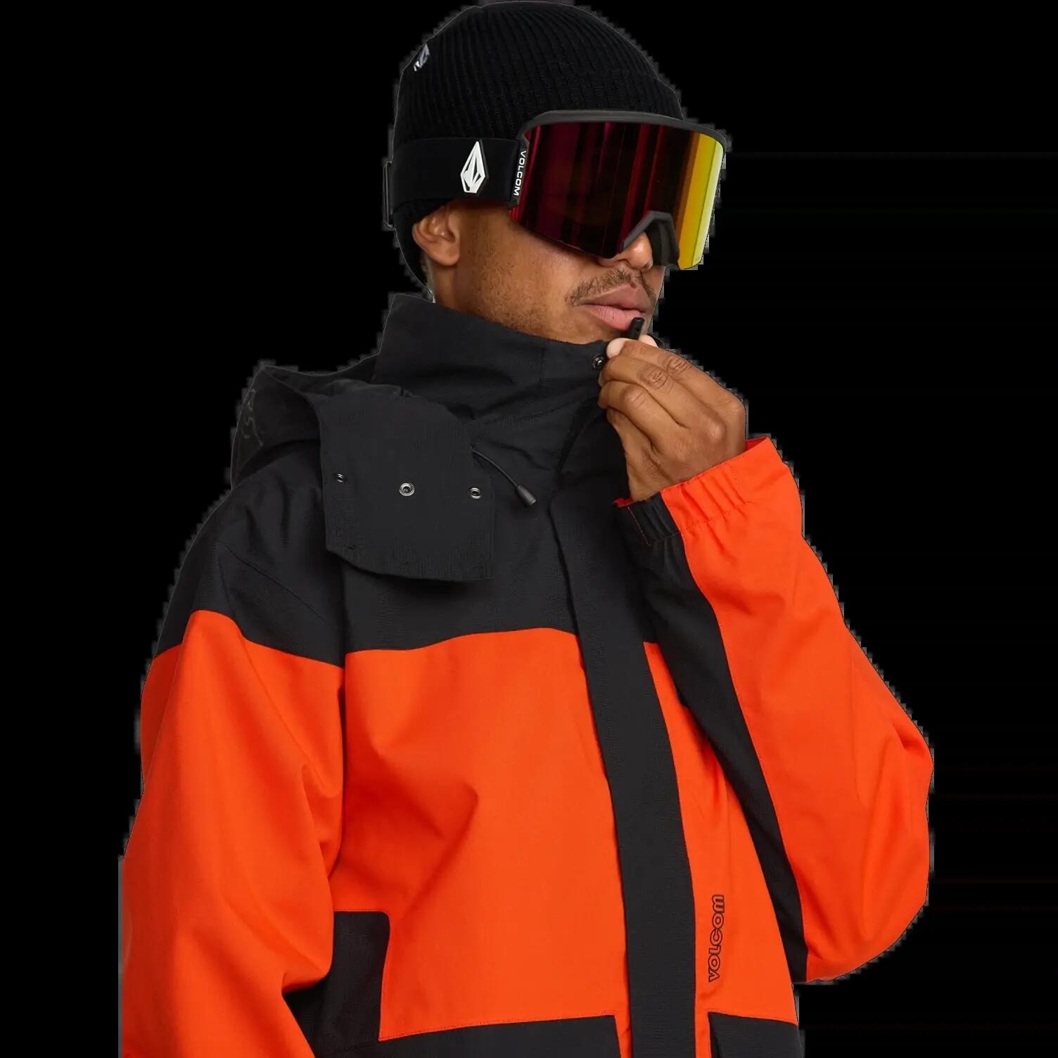 Casaco de snowboard com capuz Volcom Kleveland Laranja 5/8