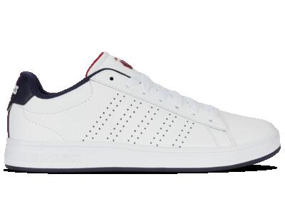 Lifestyle sportschoenen voor mannen, leer, k-swiss court base ii, wit