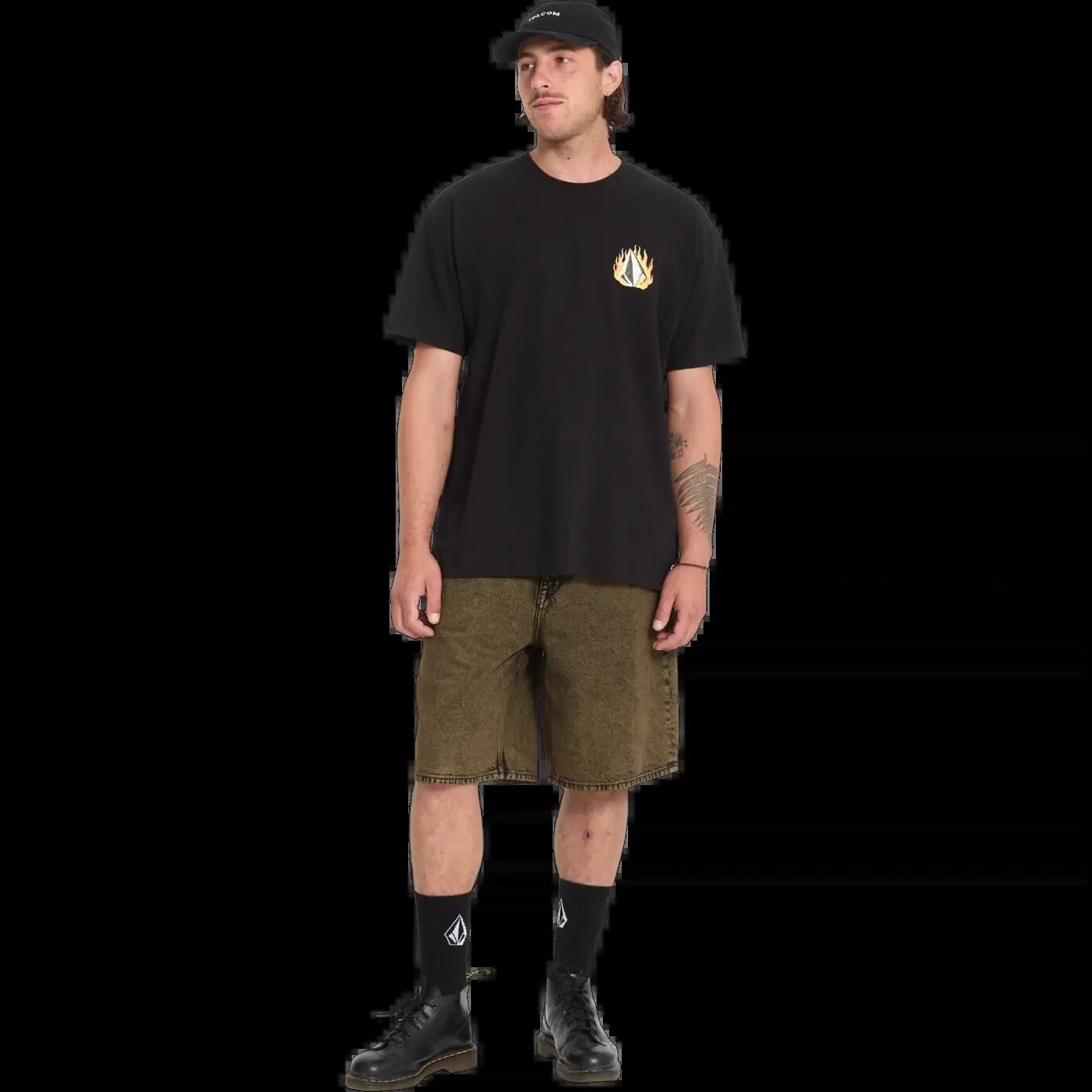Maglietta Volcom DOUBLE FANTASY LSE Nero 5/5