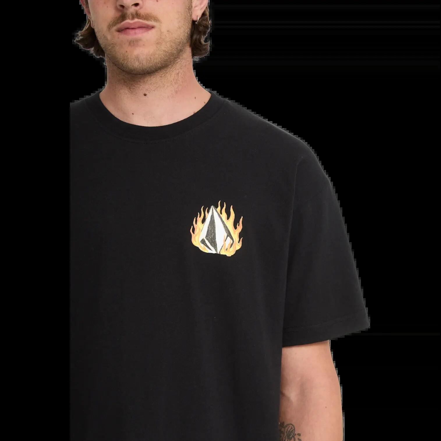 Maglietta Volcom DOUBLE FANTASY LSE Nero 4/5
