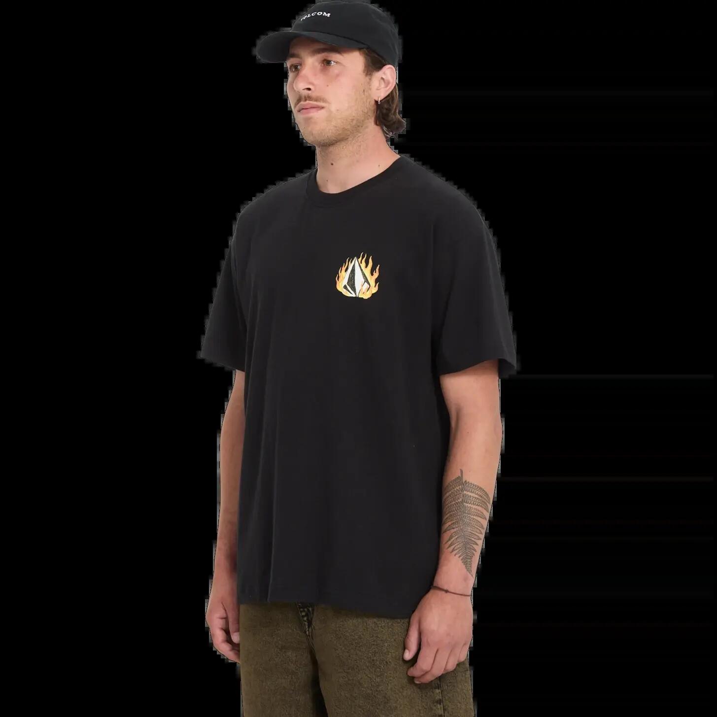 Maglietta Volcom DOUBLE FANTASY LSE Nero 3/5