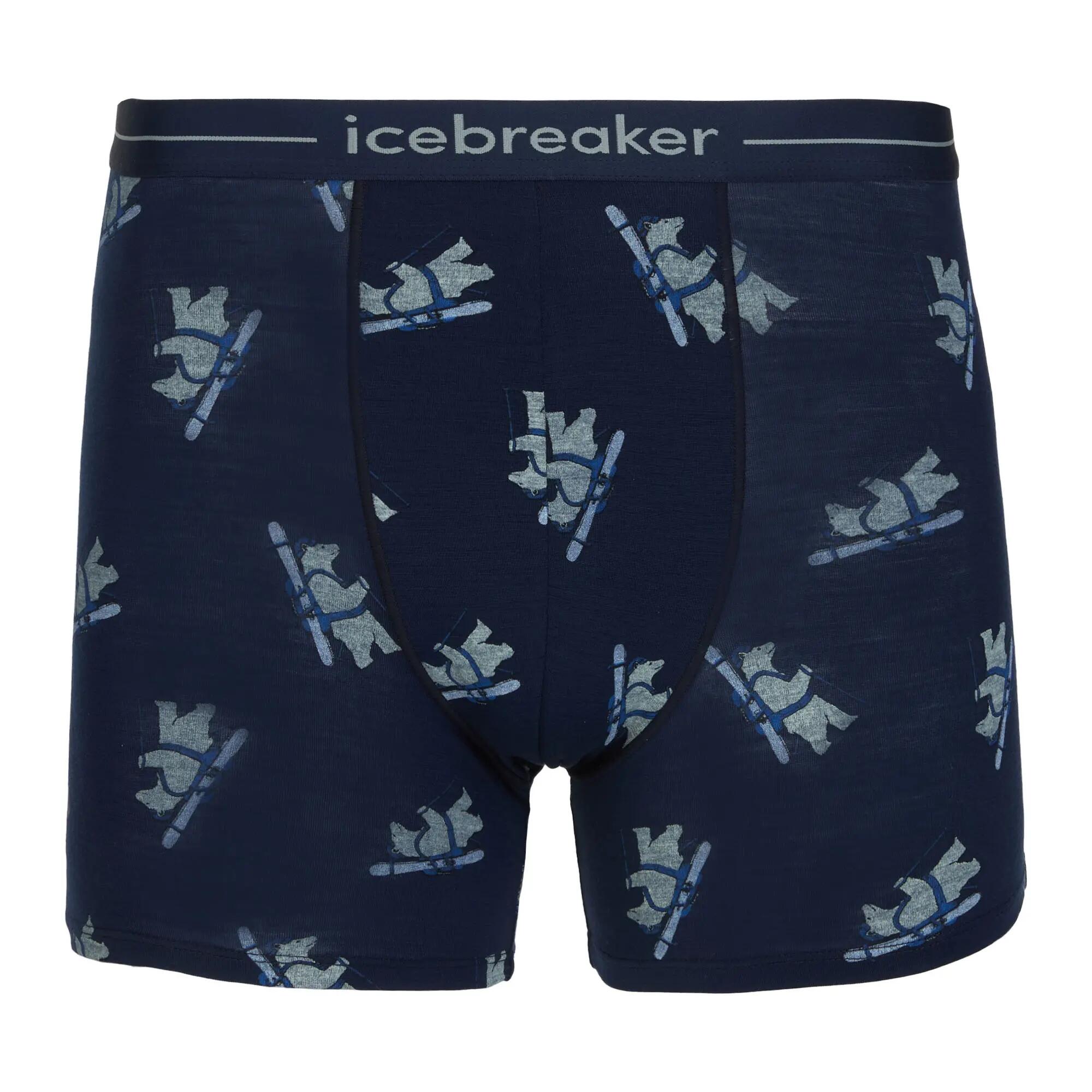 Boxer thermoactif homme Icebreaker Merino 150 Anatomica BearTour AOP Boxers 4/4