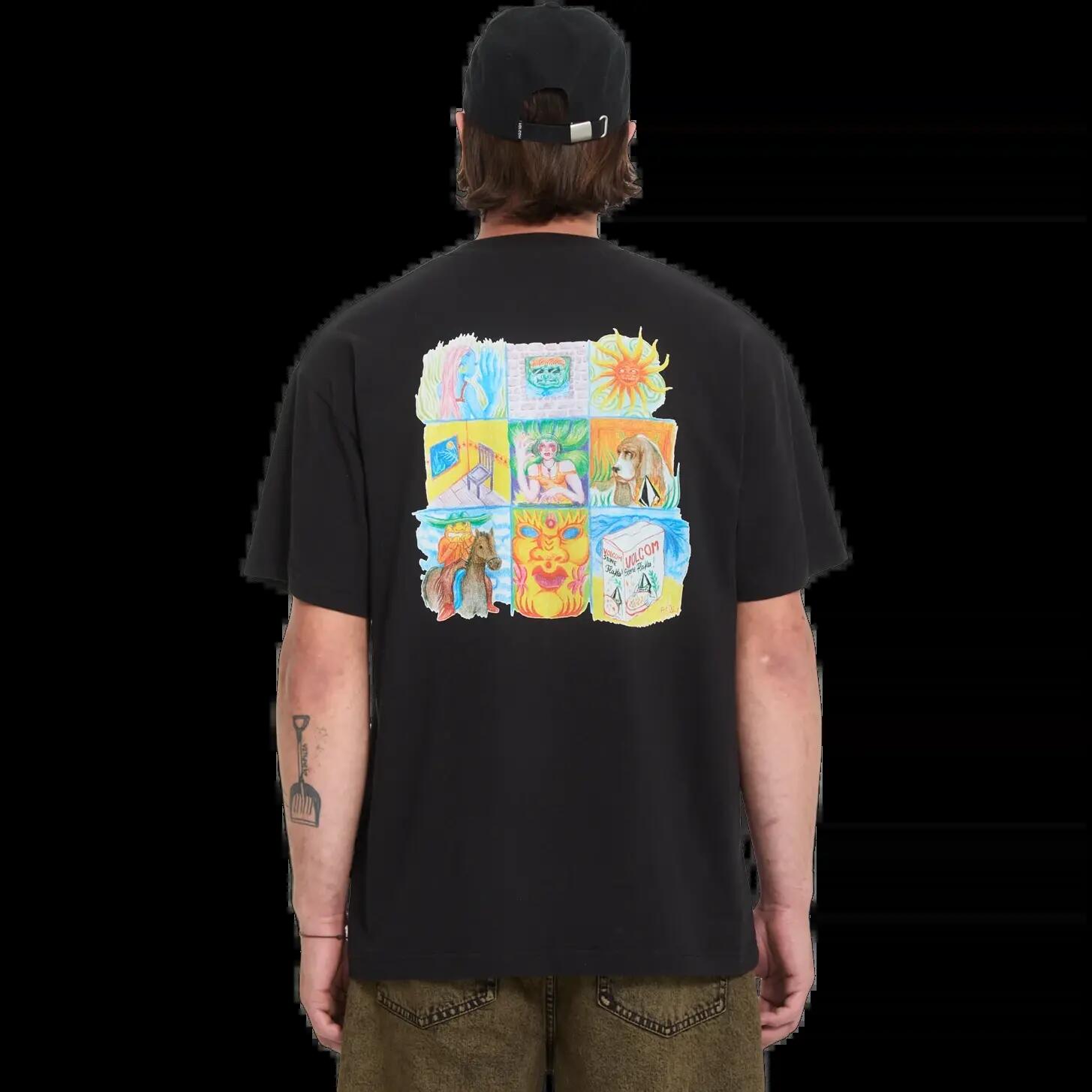 Maglietta Volcom DOUBLE FANTASY LSE Nero 2/5