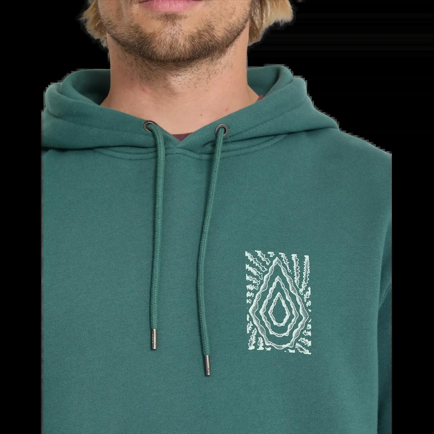 Sweat à capuche Volcom Watanite PO Vert Fusil 4/6