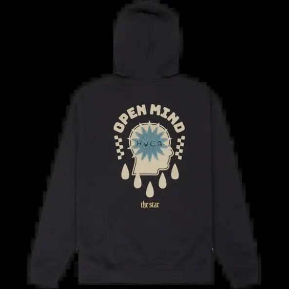 Sweatshirt com capuz Rvca The Star Preto 6/6