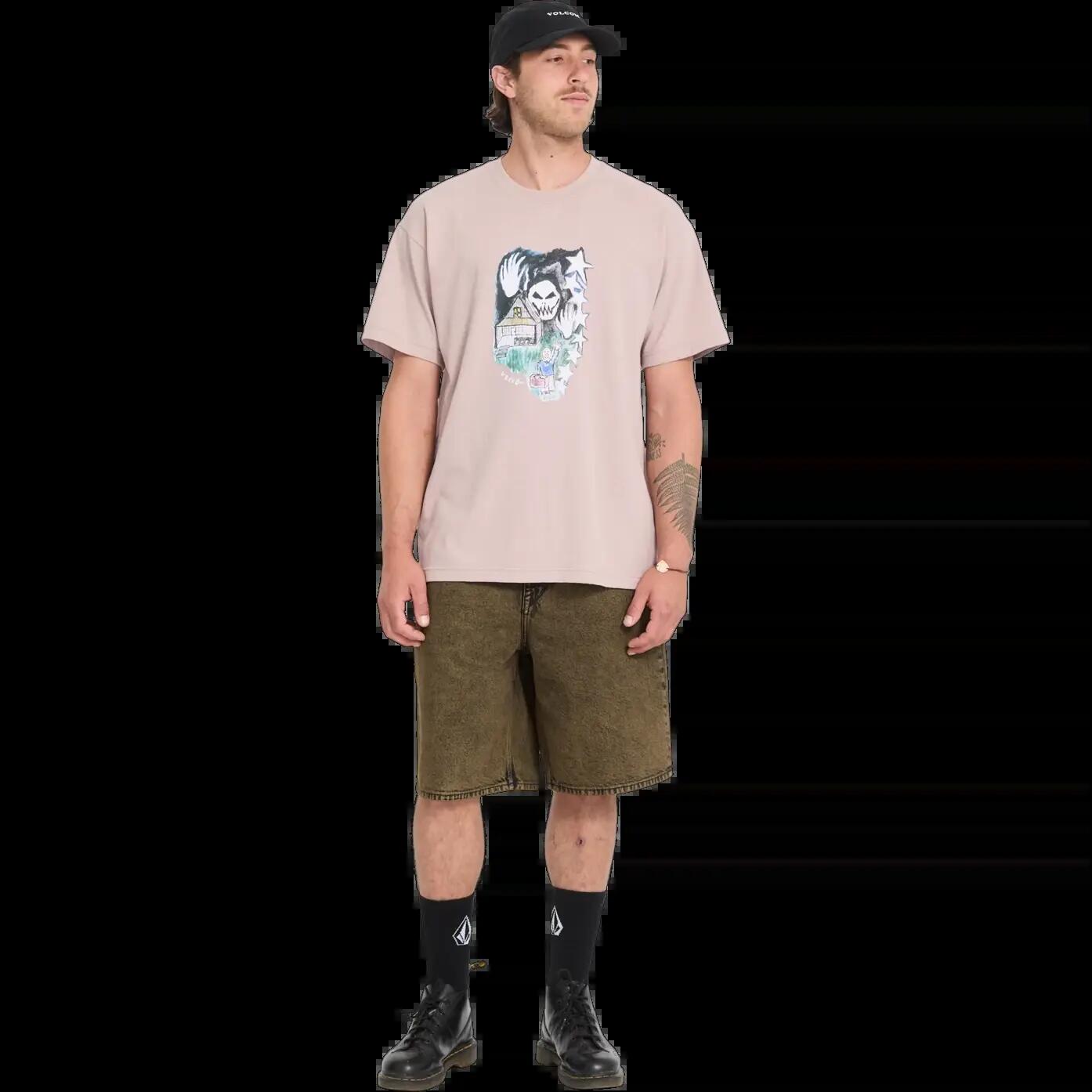 T-shirt Volcom FA ISSAM AUPTEL Castanho Casca 4/4