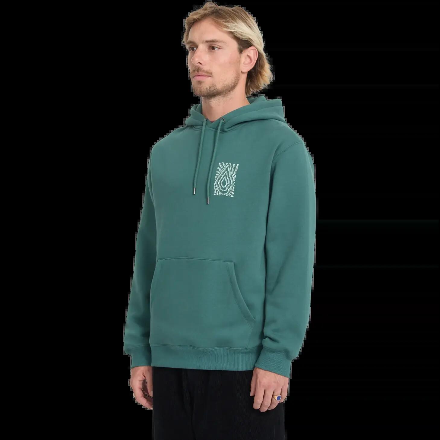 Sweat à capuche Volcom Watanite PO Vert Fusil 3/6