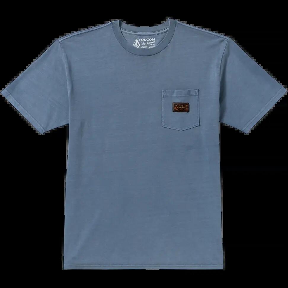 Volcom Workwear Certified T-Shirt Blau Waschung 6/7