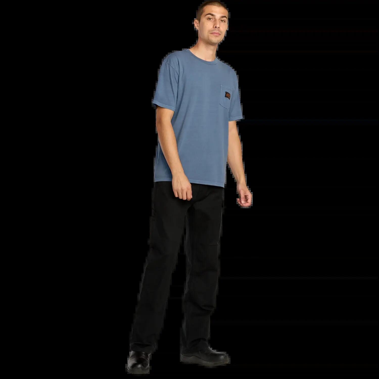 Volcom Workwear Certified T-Shirt Blau Waschung 4/7