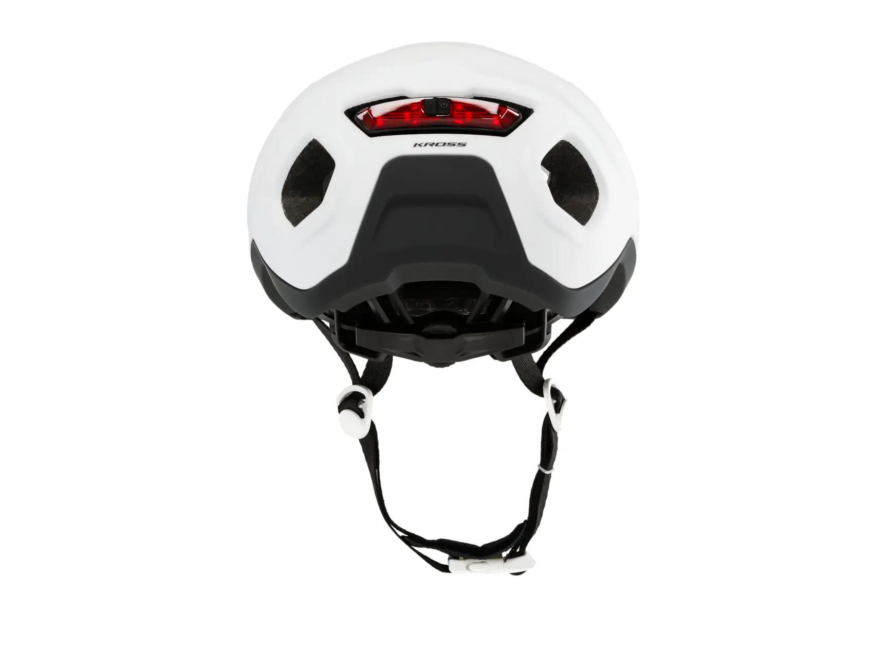 Biały kask rowerowy gravelowy KROSS RUSH 5/6