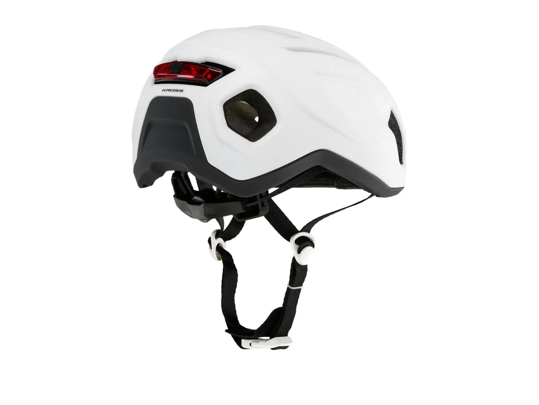 Biały kask rowerowy gravelowy KROSS RUSH 3/6