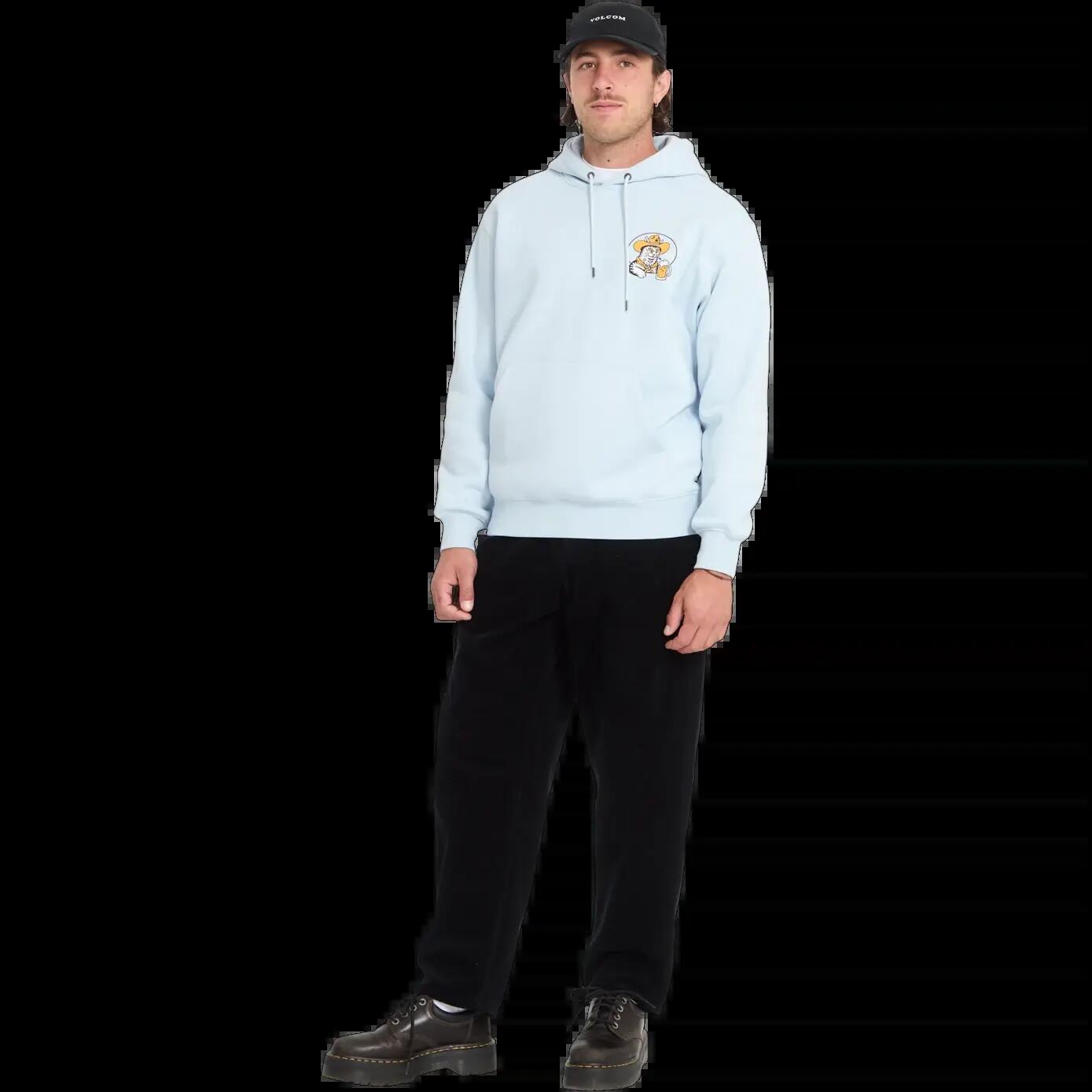 Sweat à capuche Volcom NODER PO Bleu clair 8/8