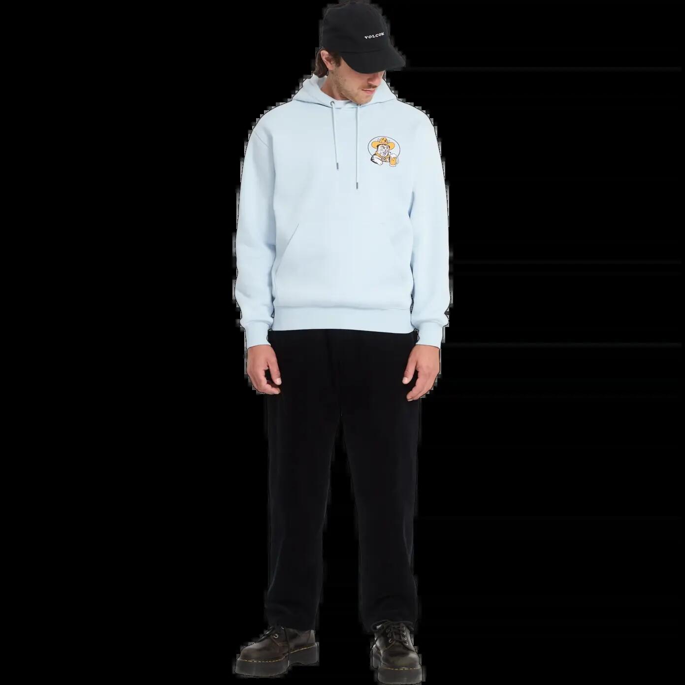 Sweat à capuche Volcom NODER PO Bleu clair 7/8