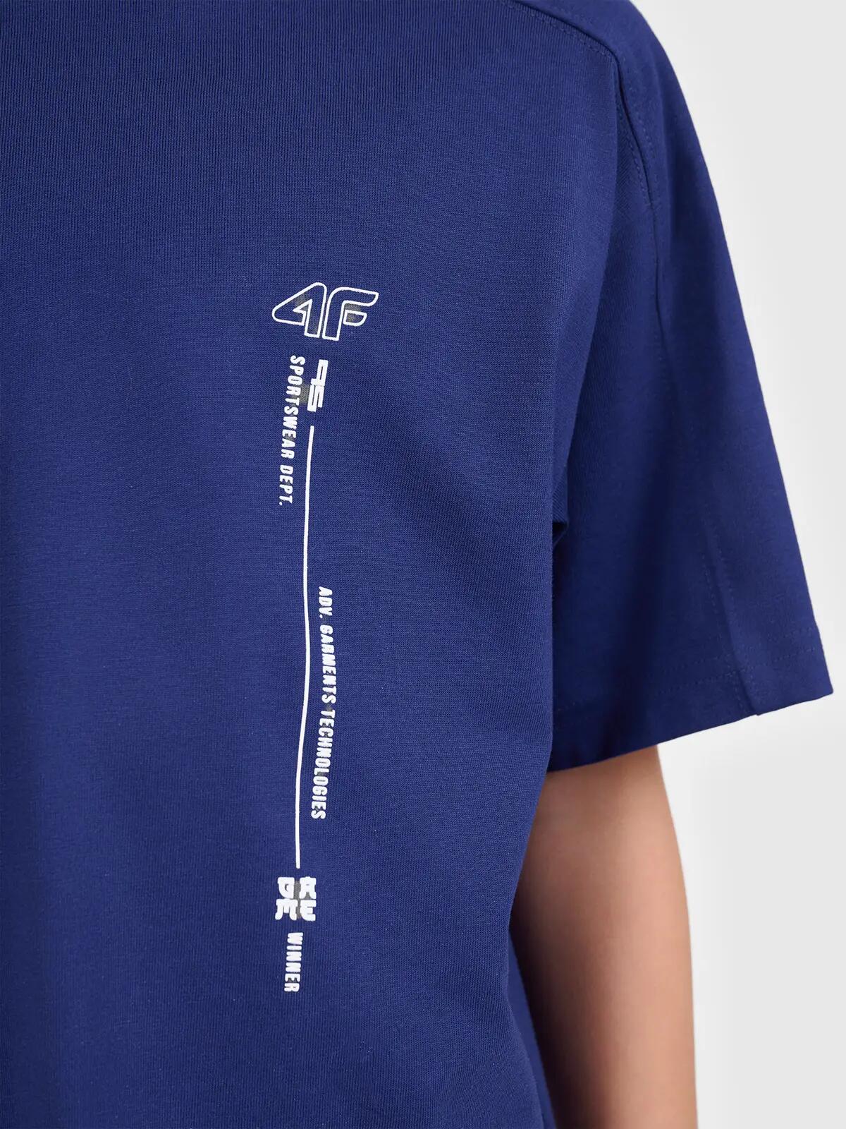 T-shirt bawełniany chłopięcy 4F 4FJWAW26TTSHM3514 3/3