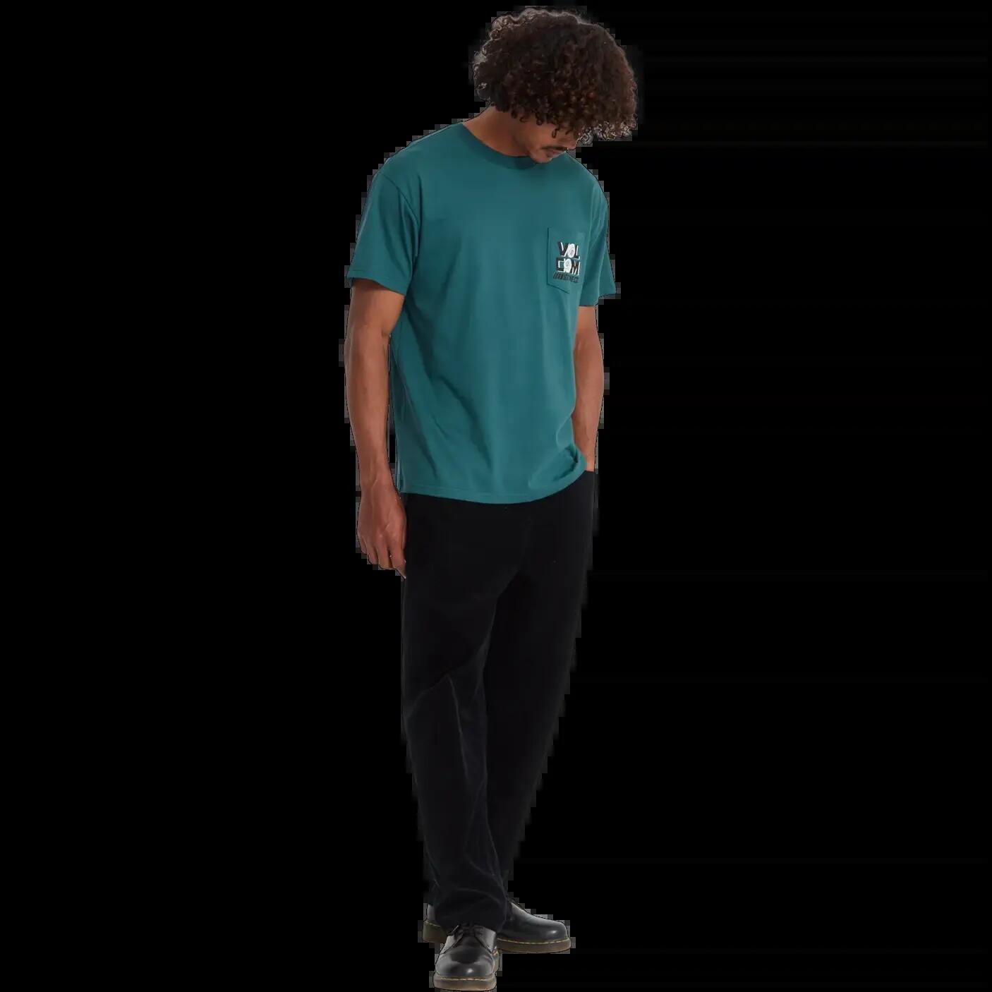 T-shirt Volcom PARTED OUT POCKET SST Vert Fusil 5/6