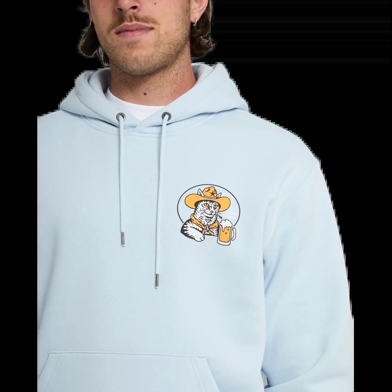 Sweat à capuche Volcom NODER PO Bleu clair 4/8